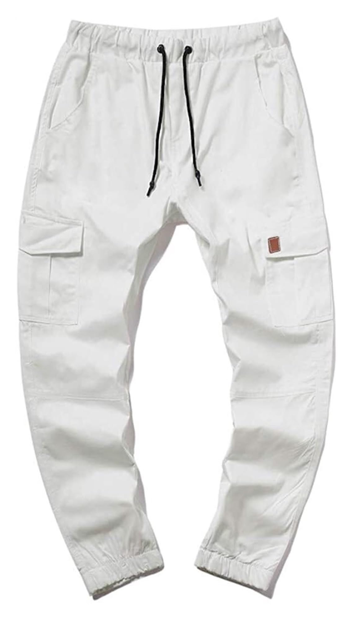 JUNWEI Męskie bawełniane spodnie cargo męskie chinosy spodnie bojówki spodnie rekreacyjne slim fit bojówki slim fit chino spodnie