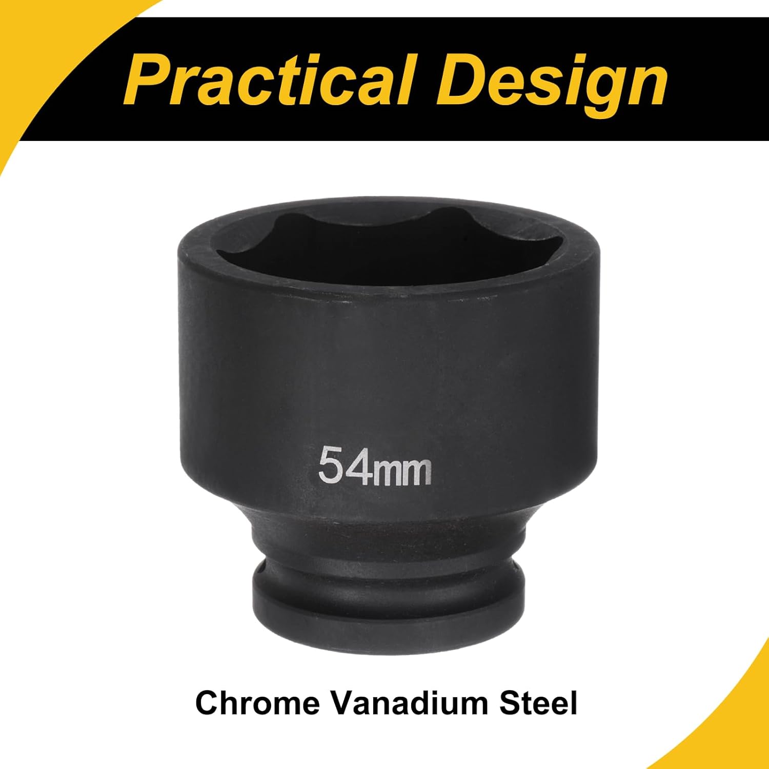 6-Point Impact Socket 3/4" Drive 54mm Metric 40Cr Impact Socket