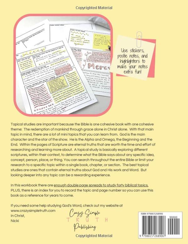 Unfolding Truth™ Topical Bible Study Workbook: Unfolding the Truth of God's Word One Topic at a Time - Image 2