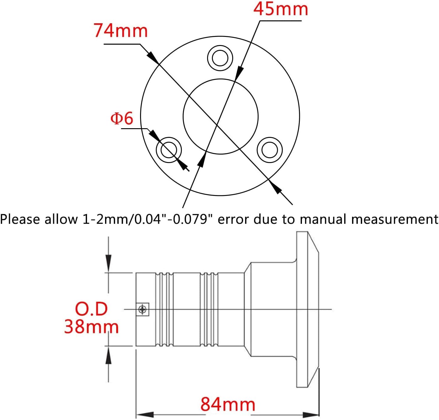 ISURE MARINE Boat Fuel Deck Fill/Filler with Keyless Cap 1-1/2" Marine Mirror- Polished 316 Stainless Steel Hardware for Boat Yacht Caravan 1-1/2" 38mm : Sports & Outdoors