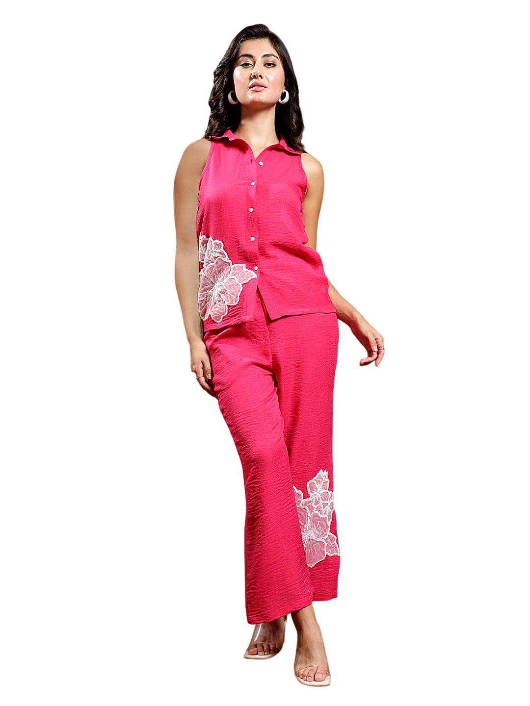 athena lifestyle Women and Girls Fuchsia Patchwork Coord-picture-9