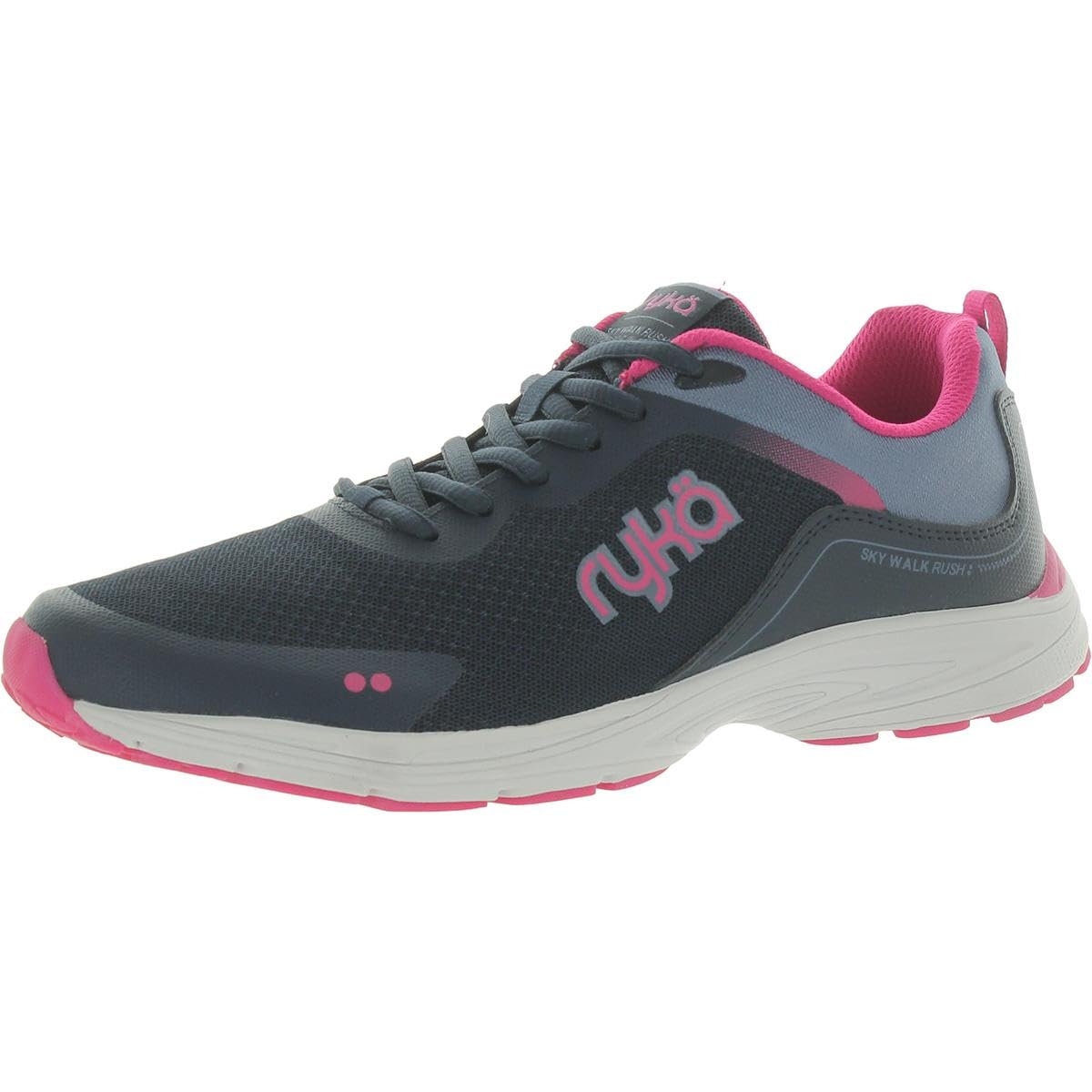 RYKAWomens Skywalk Rush Fitness Athletic and Training Shoes Navy 8 Wide (C,D,W)