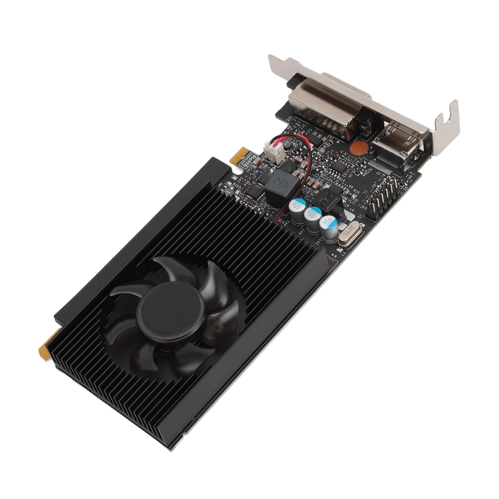 VBESTLIFE Karta Graficzna GT730 4 GB, 64-bitowy Procesor Graficzny DDR3, Karta Graficzna do Gier PCIE 2.0 16X, do Komputera Stacjonarnego