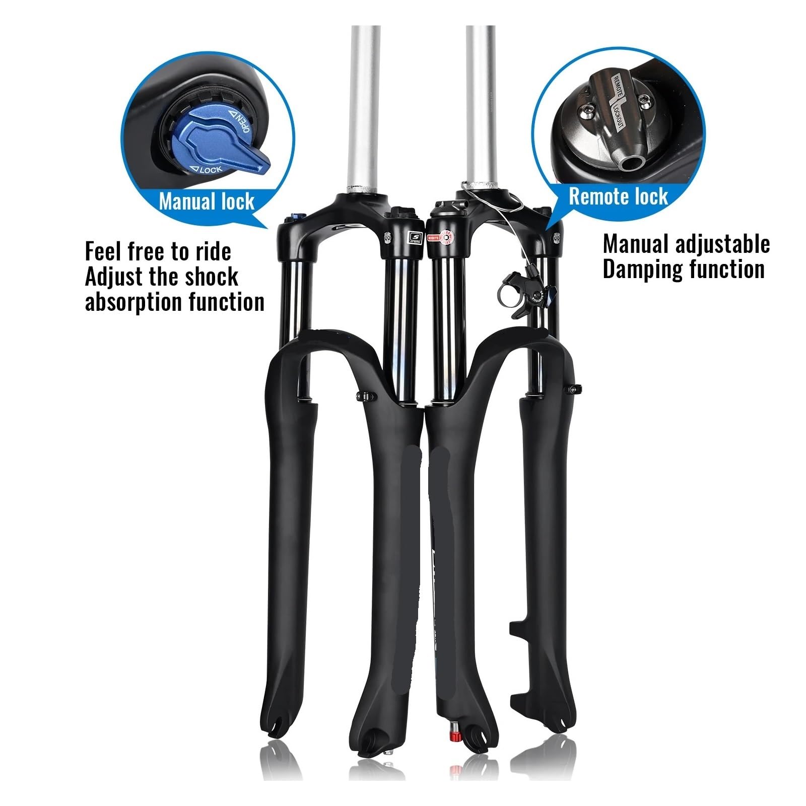 SR Sounter XCR Fork 110mm 27.5インチ用 Compatible for SR SUNTOUR XCR Mountain Bike Suspension Fork 120mm