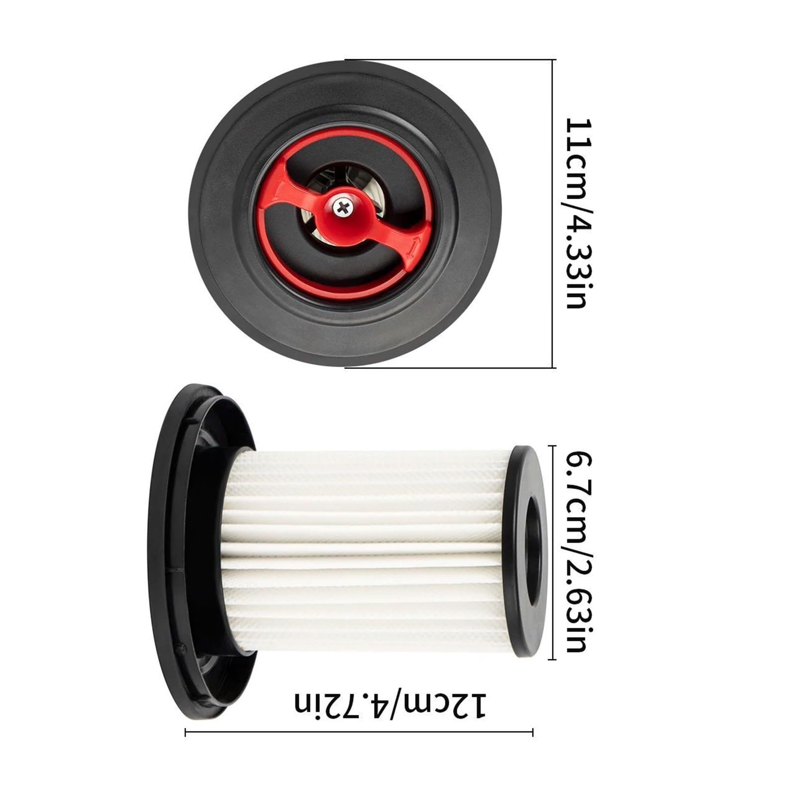 Ersatzfilter For Staubsaugerteile 12036642/12023349, Kompatibel Mit Bosch, Unlimited Gen2 8 Series Hoovers(6 Pcs)