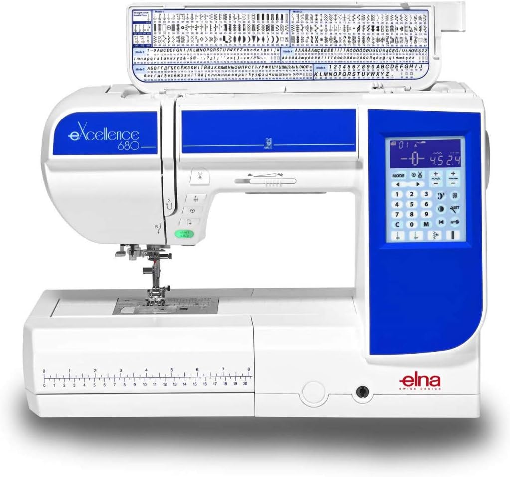 Elna eXcellence 680 Máquina de coser : Amazon.es: Hogar y cocina