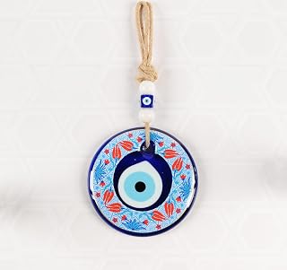 Evil Eye Wall Hanging Charm for Home Protection Turkish Nazar Bead Handmade Ornament (TM1003)