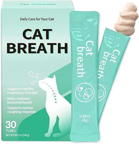 Doctor By Suplementos Bronquiales para el Aliento de Gatos Tratamiento para Estornudos de Gatos Asma Resfriado Tos Alivio Nasal Apoyo Respiratorio e