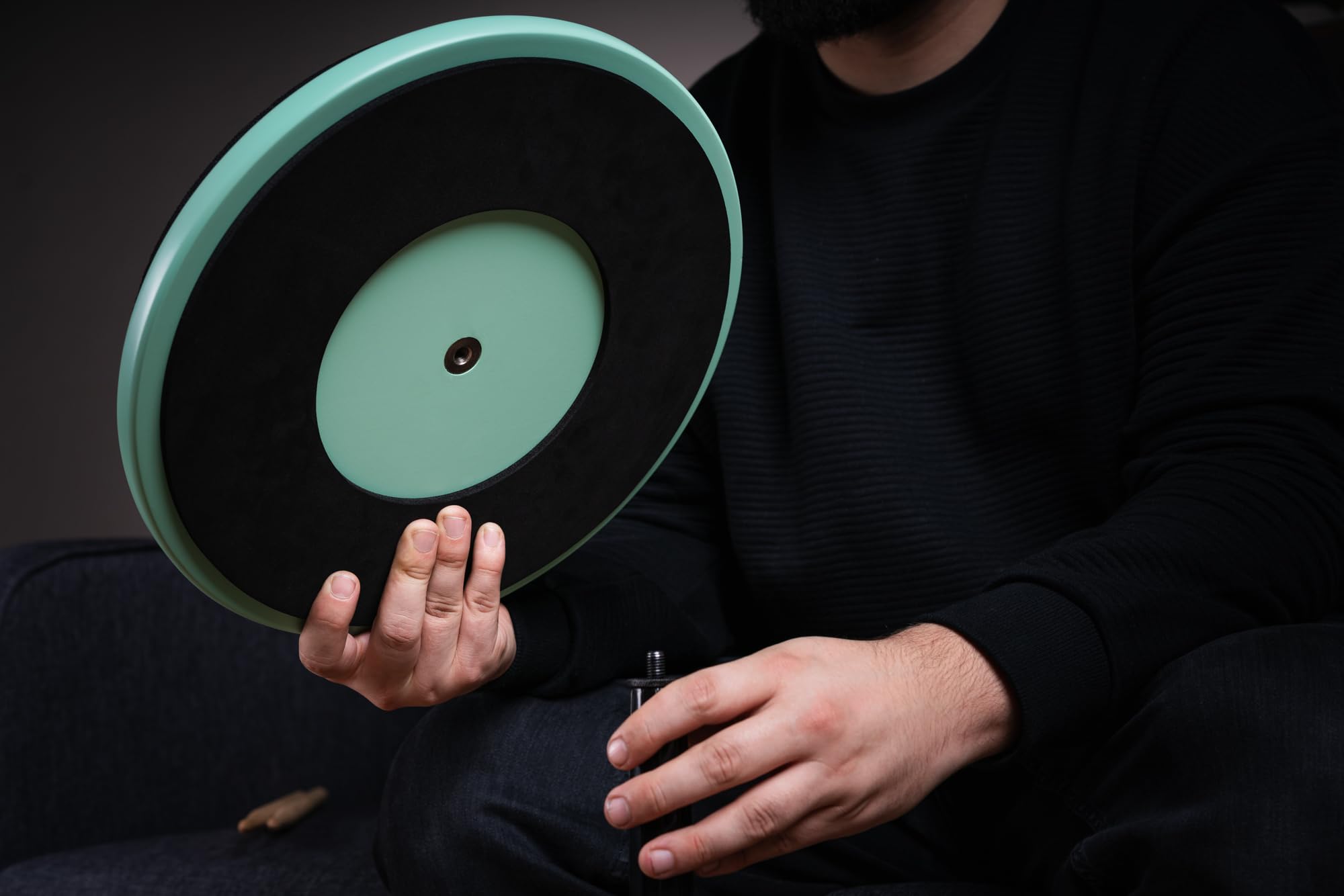 Meinl Cymbals 12" Marshmallow Drum Practice Pad Ultra-Silenzioso Rimbalzo Medio Sea Foam Montabile su Asta Piatto (MMP12SF)