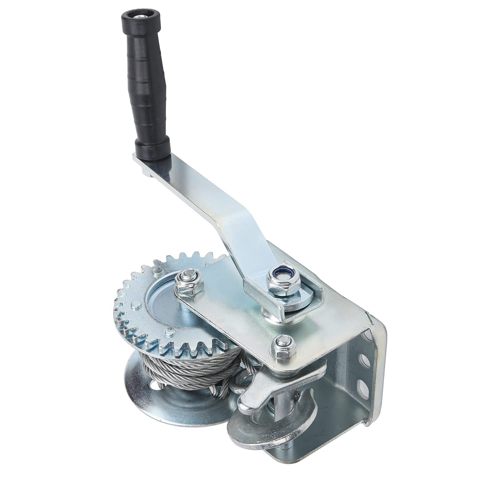 Alomejor Manual Winch z Korbą Ręczną, Udźwig 600 Funtów