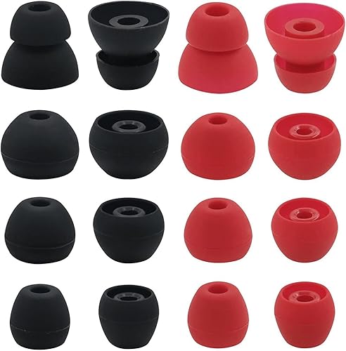 Miniatura 2 de Almohadillas compatibles con auriculares Powerbeats de alto rendimiento, 8 pares de almohadillas de repuesto de tamaños SMLD, cubiertas para