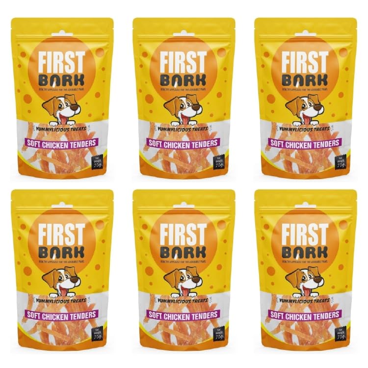 FIRST BARK Soft Chicken tenders for Dogs, Cats and Small Puppies, for Health, Training Suitable for All Life Stages Pack of 6 high protien Diet. (B0CL4CFMY7) Amazon Price History, Amazon Price Tracker