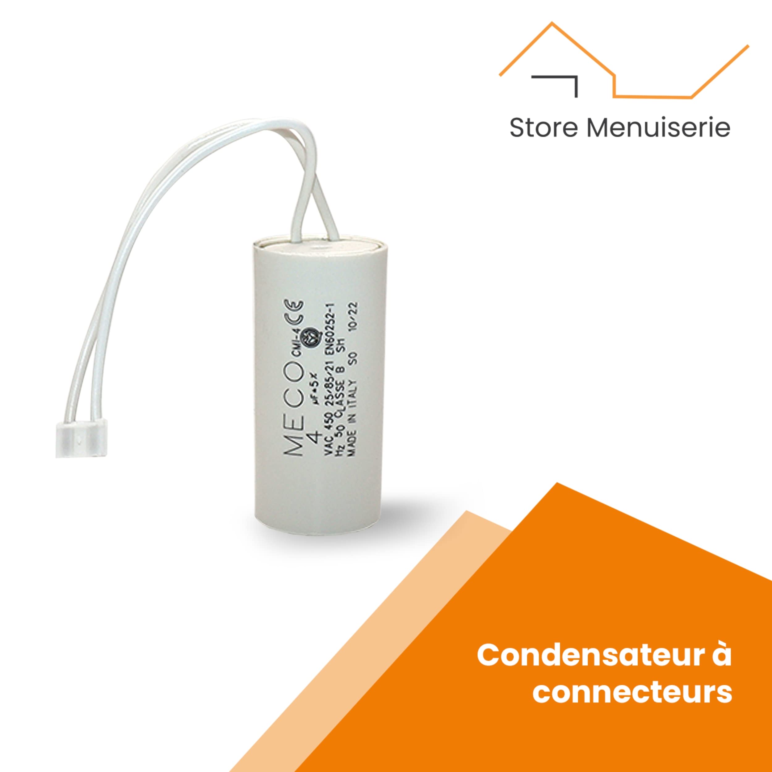 Condensatore di spunto 70 uF con connettori faston e codolo