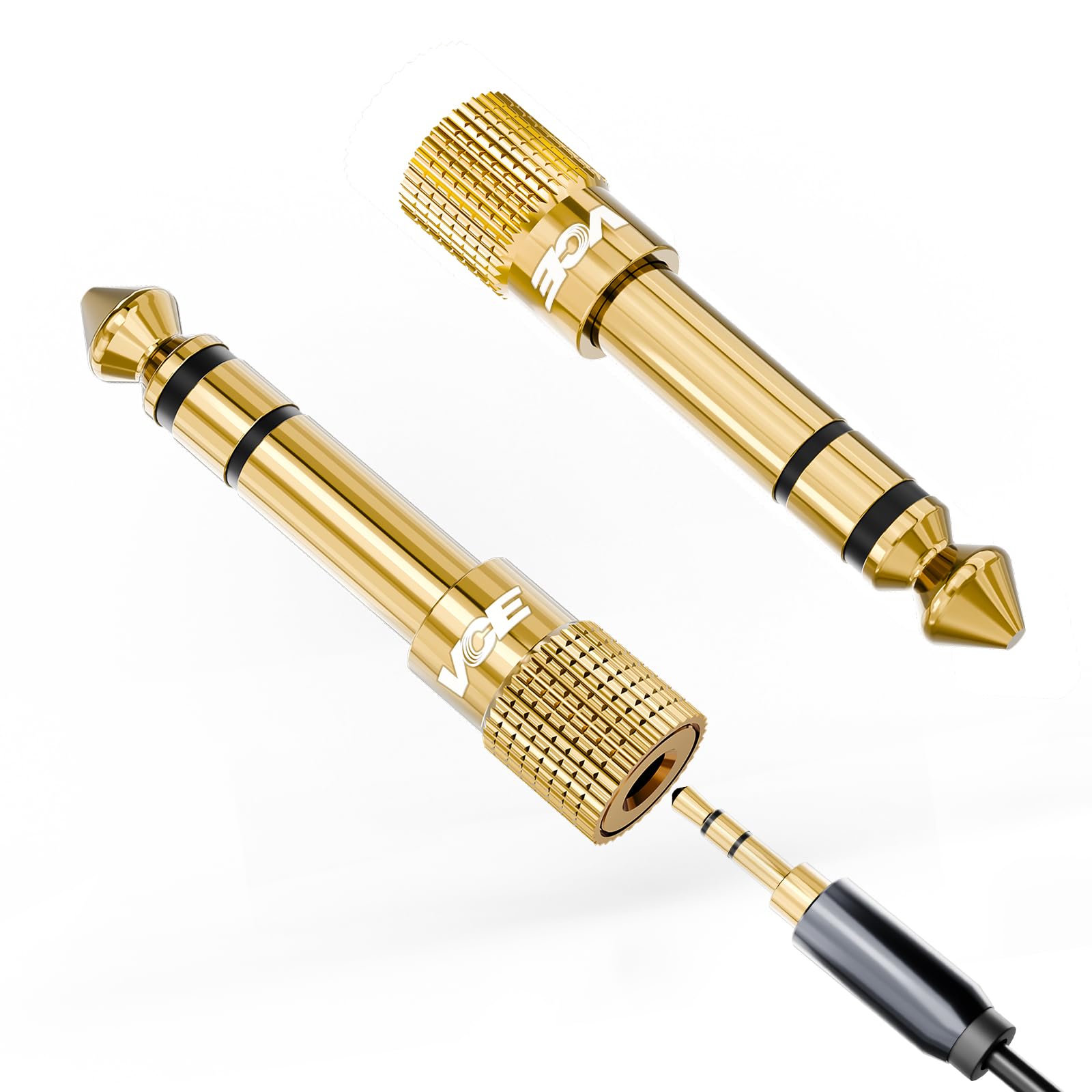 Amazon.com: VCE 6.35mm Male to 3.5mm Female 1/4 inch to 1/8 inch
