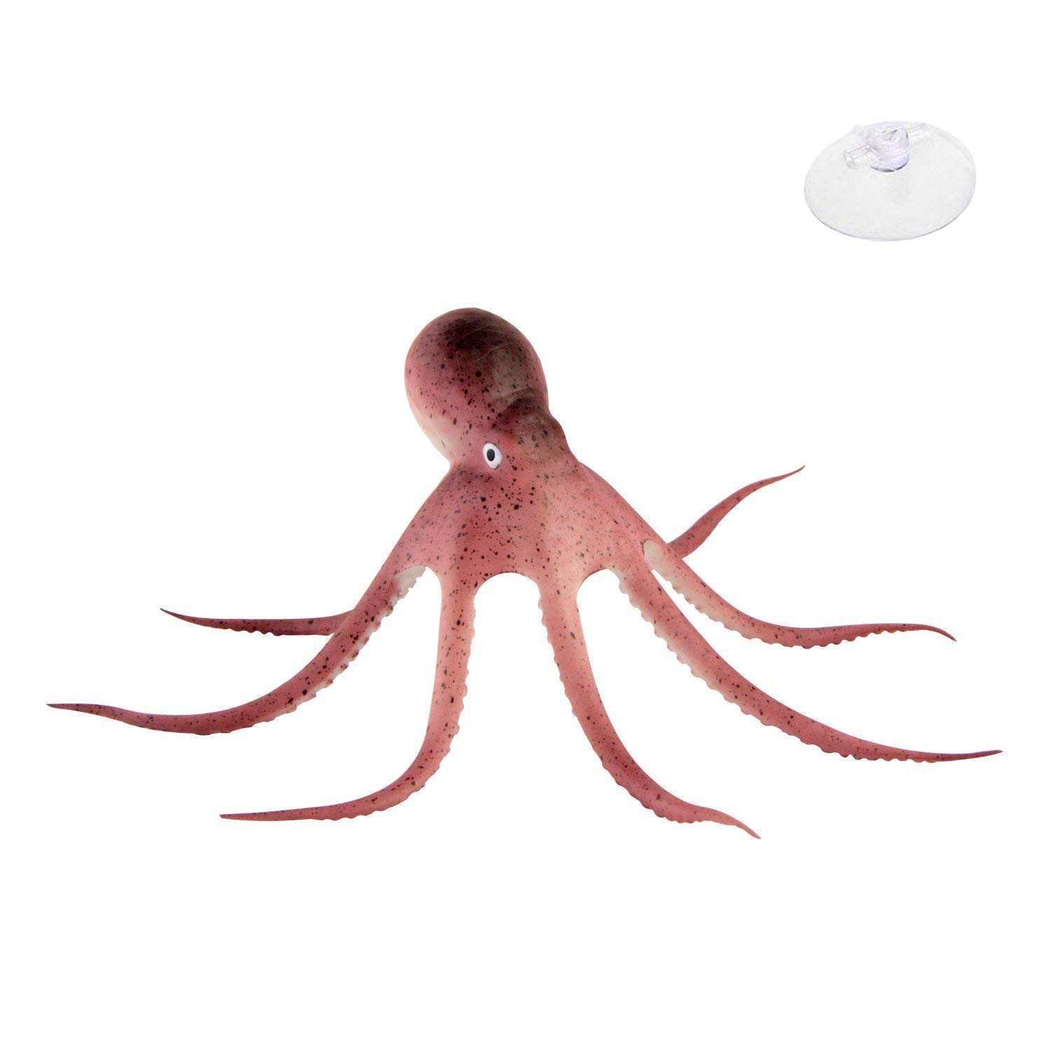 XMHF Fish Tank Decorations Of Aquarium Artificial Octopus Brown