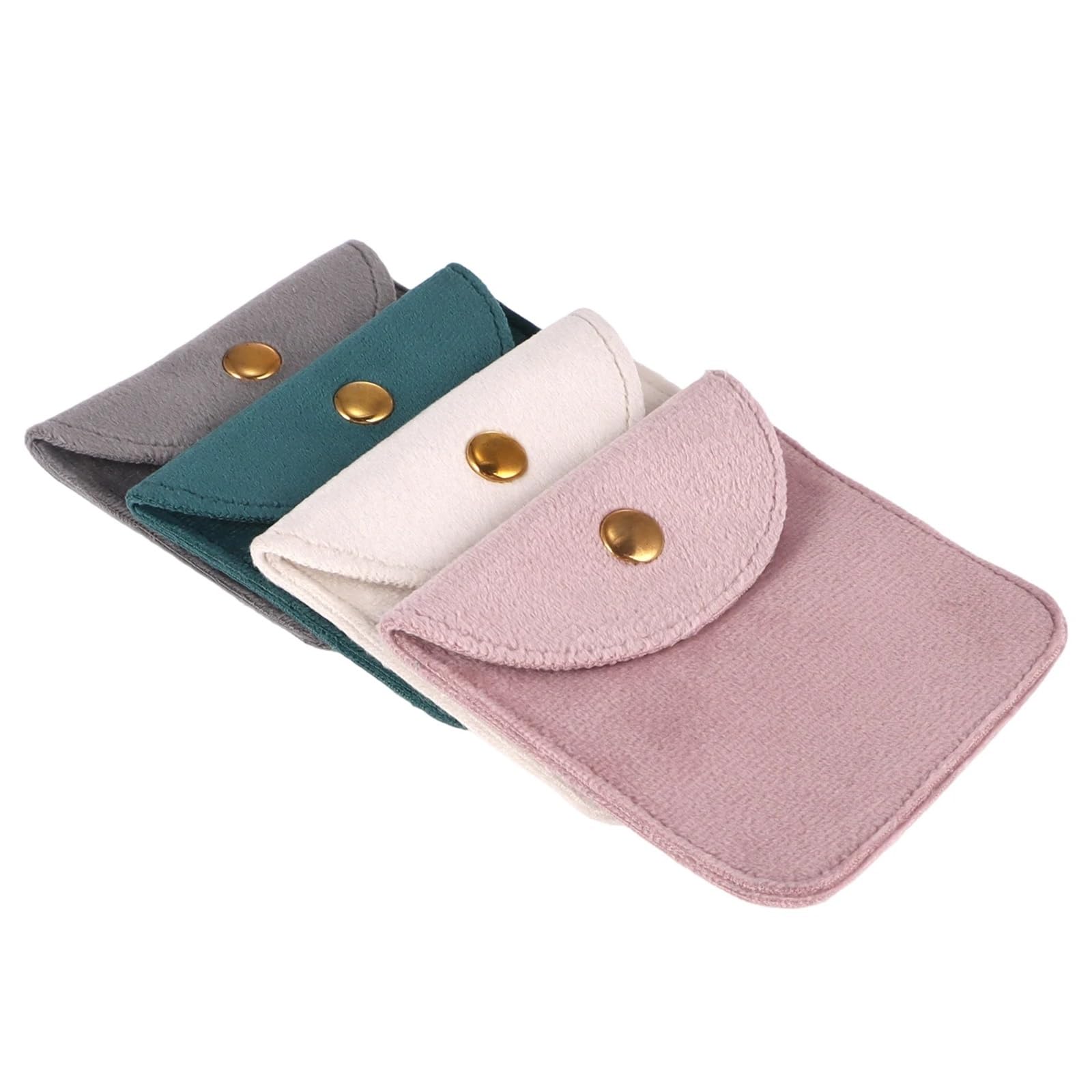 Bolsas de regalo de felpa para pendientes y almacenamiento de joyería pequeña en casa