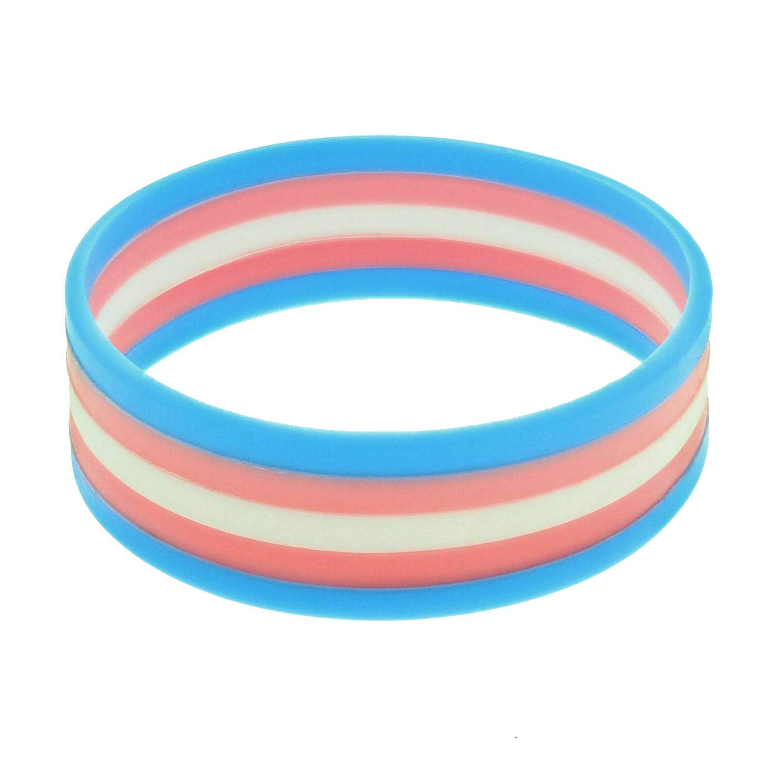 B-Creative Bridesmaid 5X Transgender Silicon Bracelet Gay Pride Fancy Dress Lgbtq Parade Rainbow Hats Jewellery Party Accessory