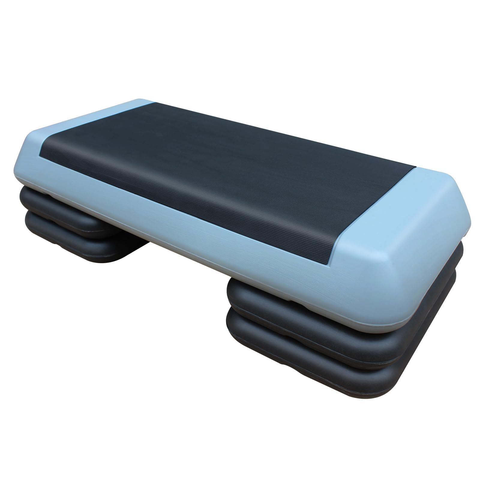 Aerobic Stepper für Fitness und Training, 76x35cm Steppbrett Höhenverstellbar, Step-Plattform-Trainer Rutschfest für Zuhause