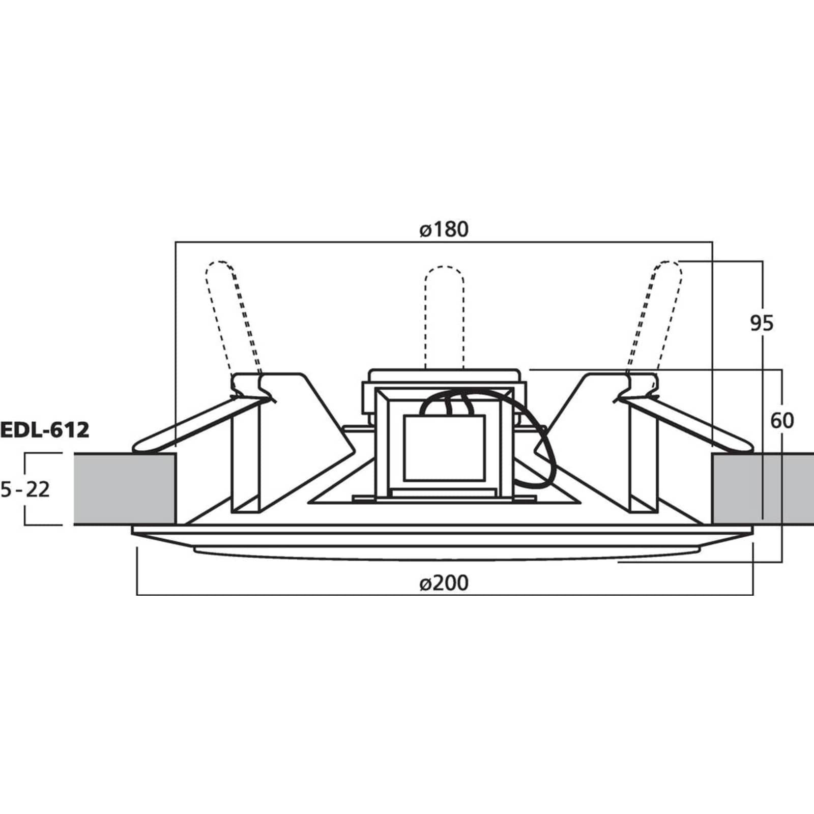 Altoparlante PA Da Soffitto Diffusore Tondo Da Incasso Edl-612