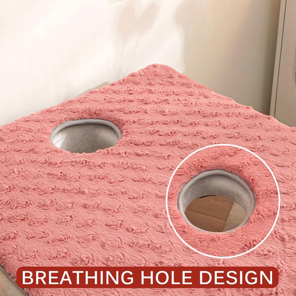 Yellow(s),80 * 190cm,LDLCYCN Foam Lash Bed Topper Thick 3Cm Massage Table Mattress Topper with Corner Straps Anti-Slip Comfortable Spa Bed Pad Beauty Salon Mattress Topper Square Round Head