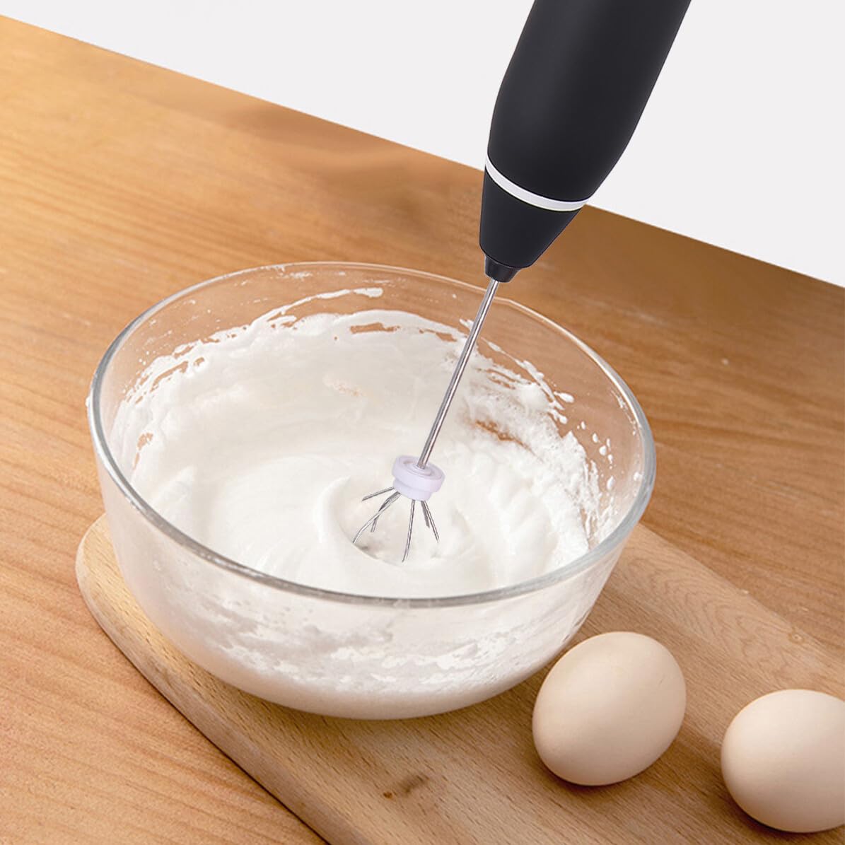 Batidor Recargable, Espumador Leche y Batidor Huevos, 3 Velocidades