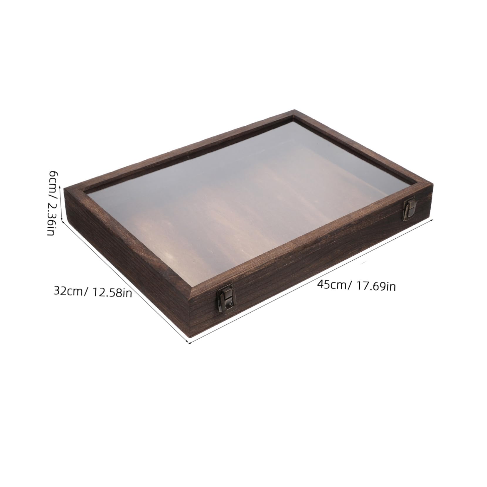 Holibanna Wooden Specimen Display Box Dried Flower Showcase Butterfly Collection Case Insect Plant Display