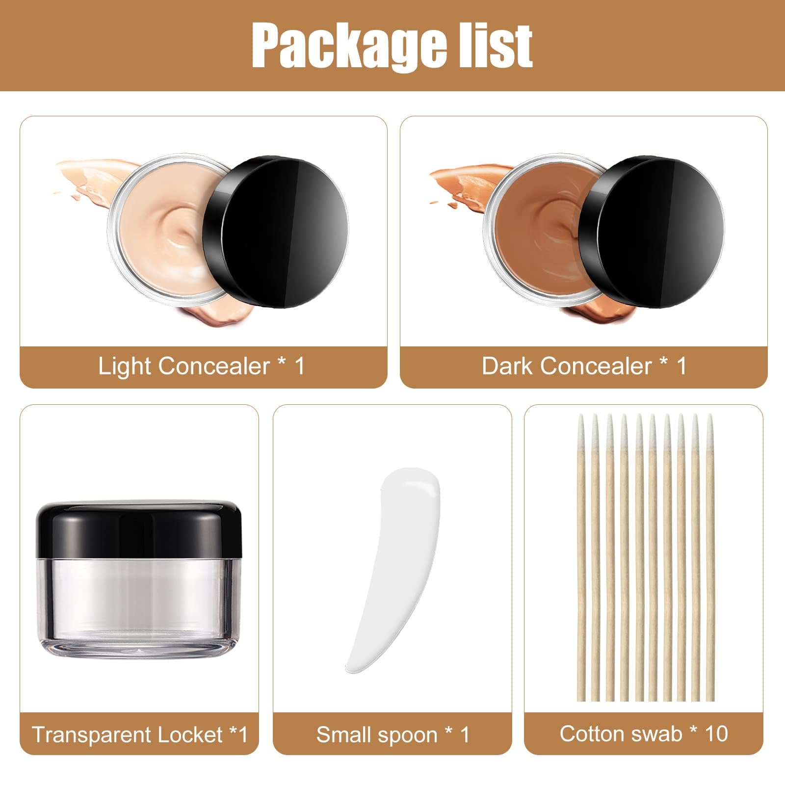 Copri Tatuaggi, Tatuaggio Correttore, orrettore per Coprire Tatuaggi, Tattoo Concealer, Correttore Waterproof, Cicatrici Vitiligo, Crema Coprente Capillari Gambe