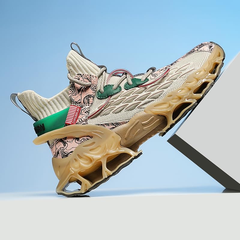 High top Sneakers for Men Fashion Running Air Cushion Non Slip Outdoor Cushioning Training Basketball Shoes2