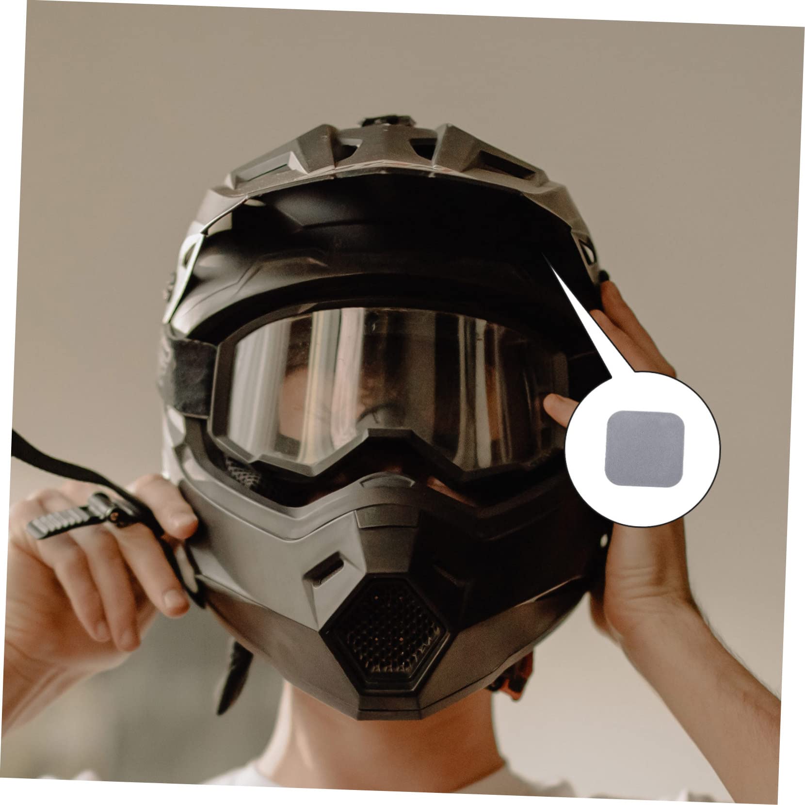 ifundom 16pcs Breathable Cushions Comfortable Padding for Cycling Helmets Lining for Enhanced Comfort and Fit Grey Color Replacement for Your Riding Gear