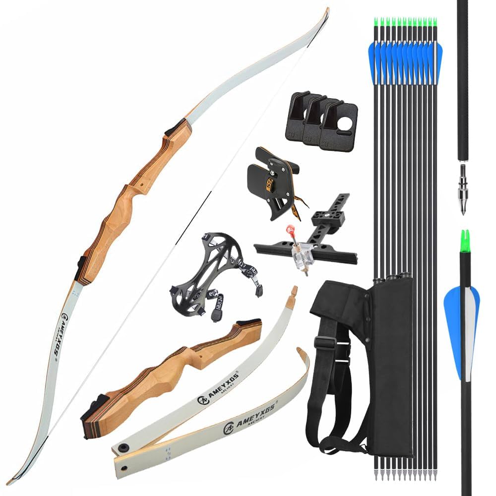 リカーブボウ 6本セット 木製 51LgDBeXMgL.jpg_BO30,255,255,