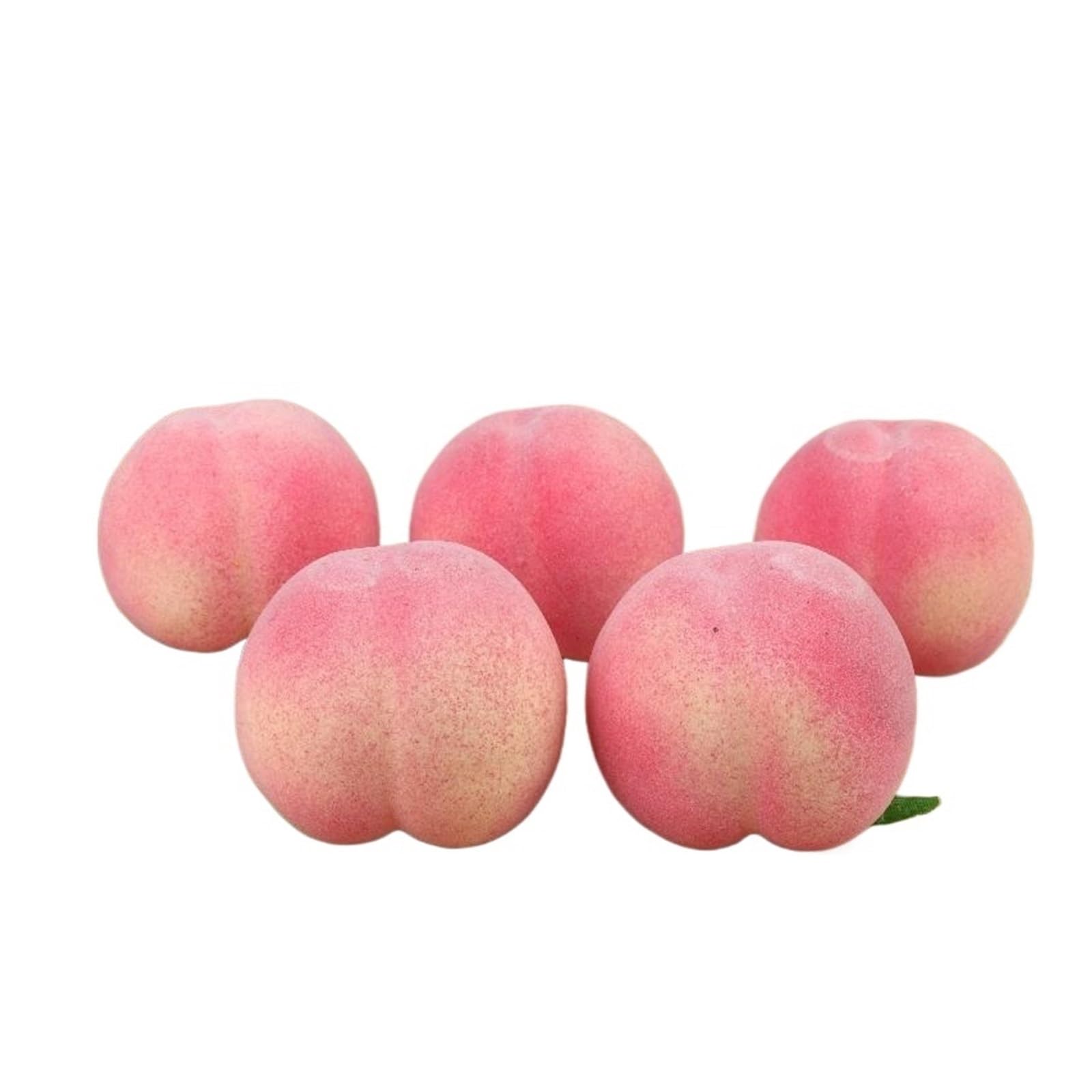 Wuyxto A2 5Pcs 7Cm Artificial Peach Home Kitchen Decoration Fake Fruits Festive Party Supplies Simulation Ornament Photography Props For Party(A2)