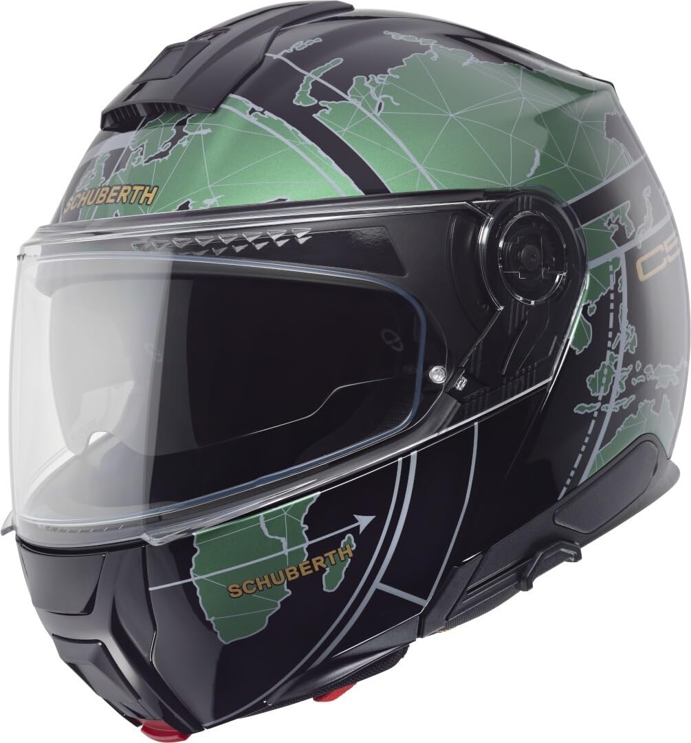 SCHUBERTH C5 Çene Açılır Motosiklet Kaskı-Globe Green-55-S