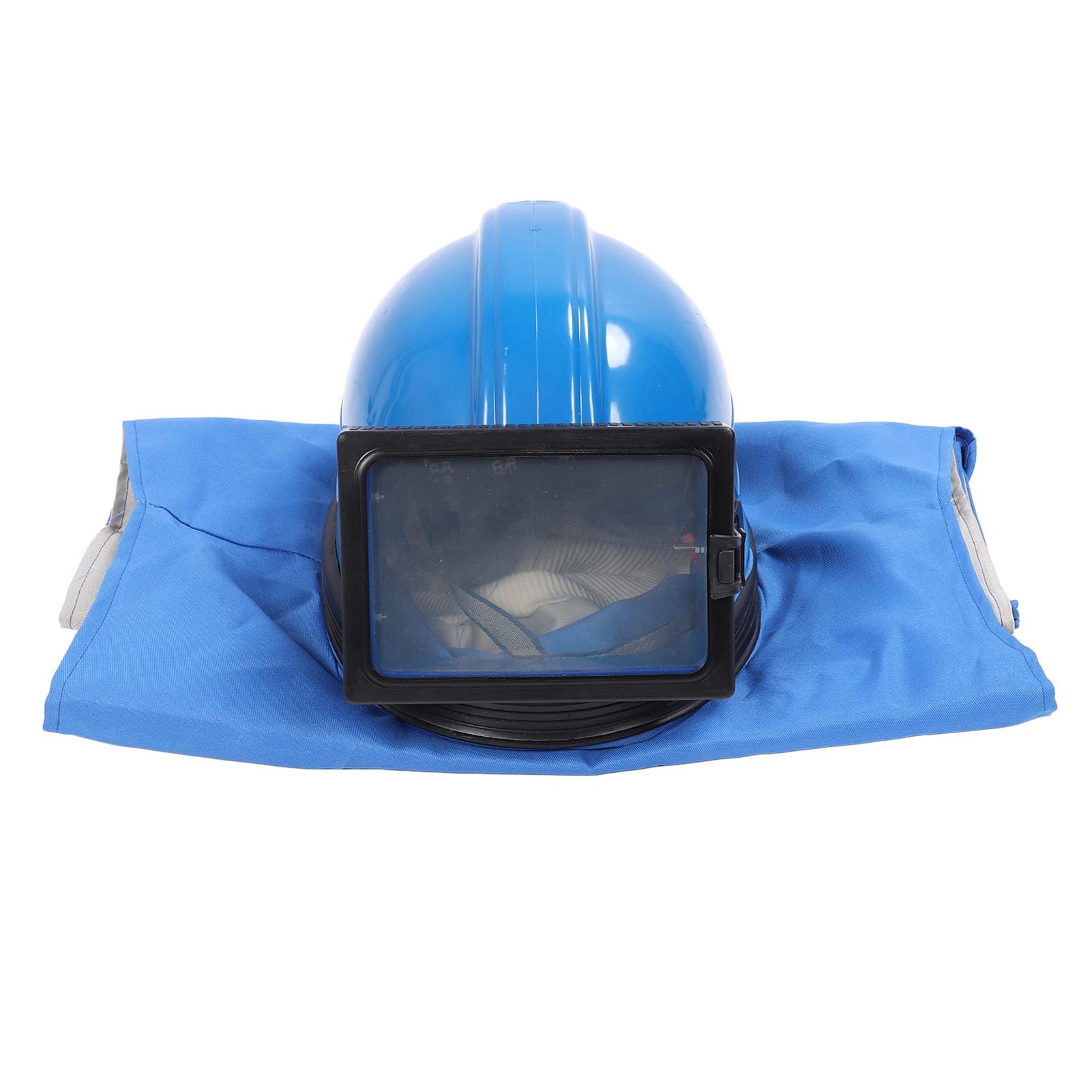 Marhynchus Casco per Sabbiatrice con Lente a Doppio Strato, Flusso d'aria Regolabile 10-50 ° F per Verniciatura a Spruzzo con Sabbiatura, Cappuccio di Sicurezza Industriale per Edilizia e Produzione
