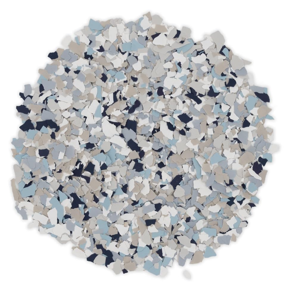 Miniatura 2 de Copos de epoxi de 14 de pulgada (5 libras)  Copos de epoxi para pisoCopos para piso de garaje para pisos decorativos y manualidades (506 Rapids)