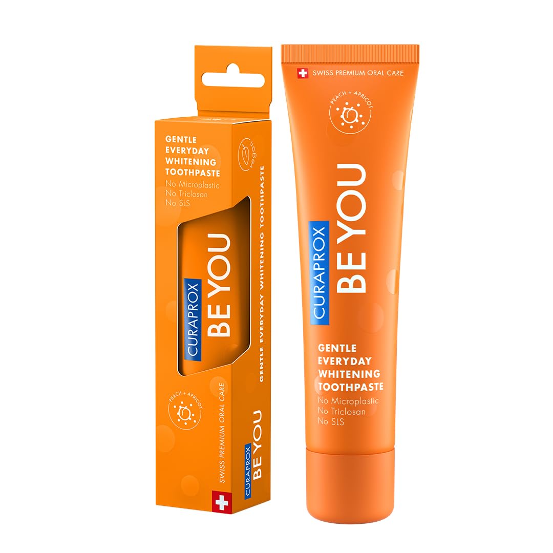Be You Peach + Apricot Toothpaste | 60ml | Gentle Formula for Healthy Teeth & Gums | Refreshing Peach & Apricot Flavor, SLS-Free & Vegan-Friendly]