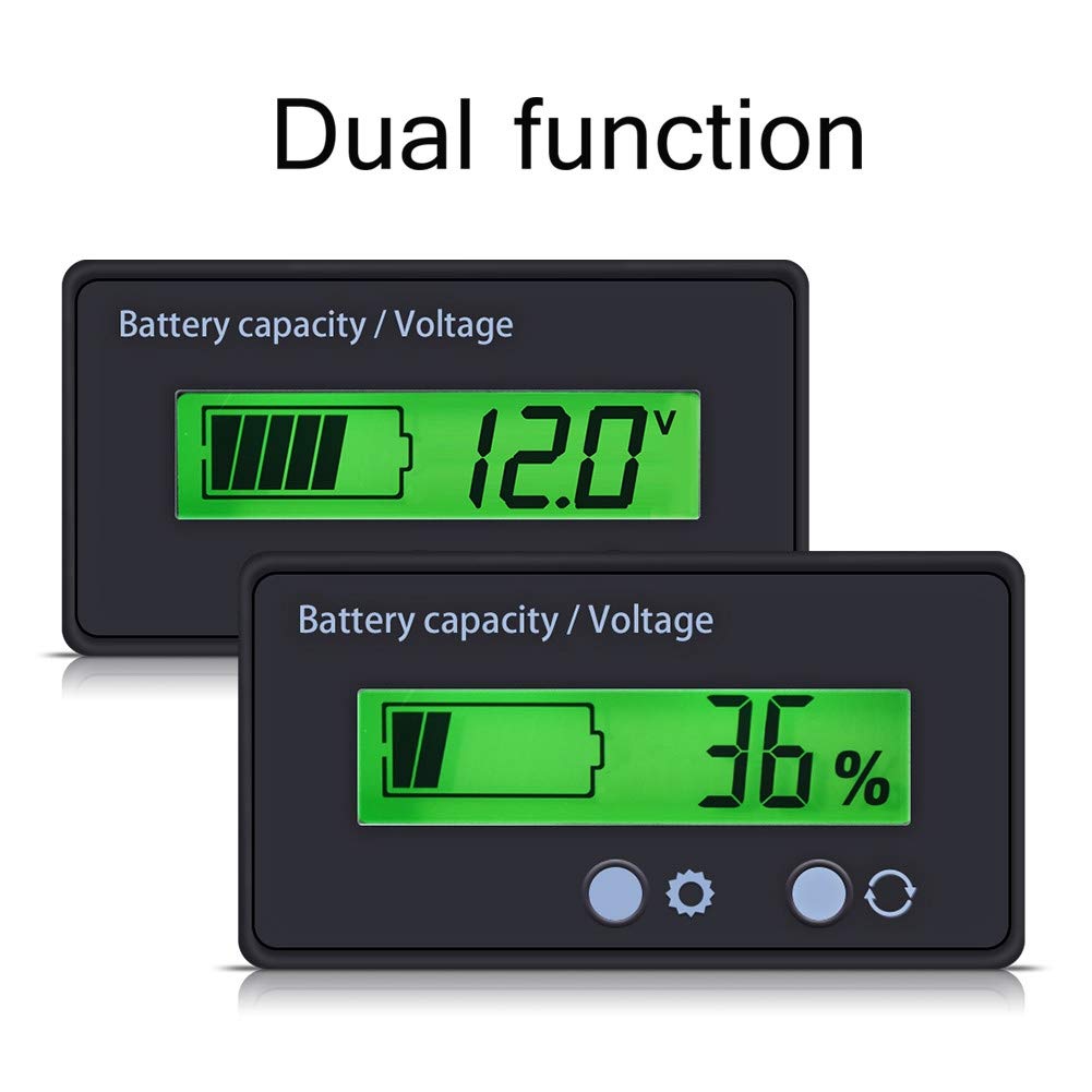 DC 6-70 V tester pojemności baterii, cyfrowy wyświetlacz LCD wskaźnik stanu baterii monitor napięcia do samochodu