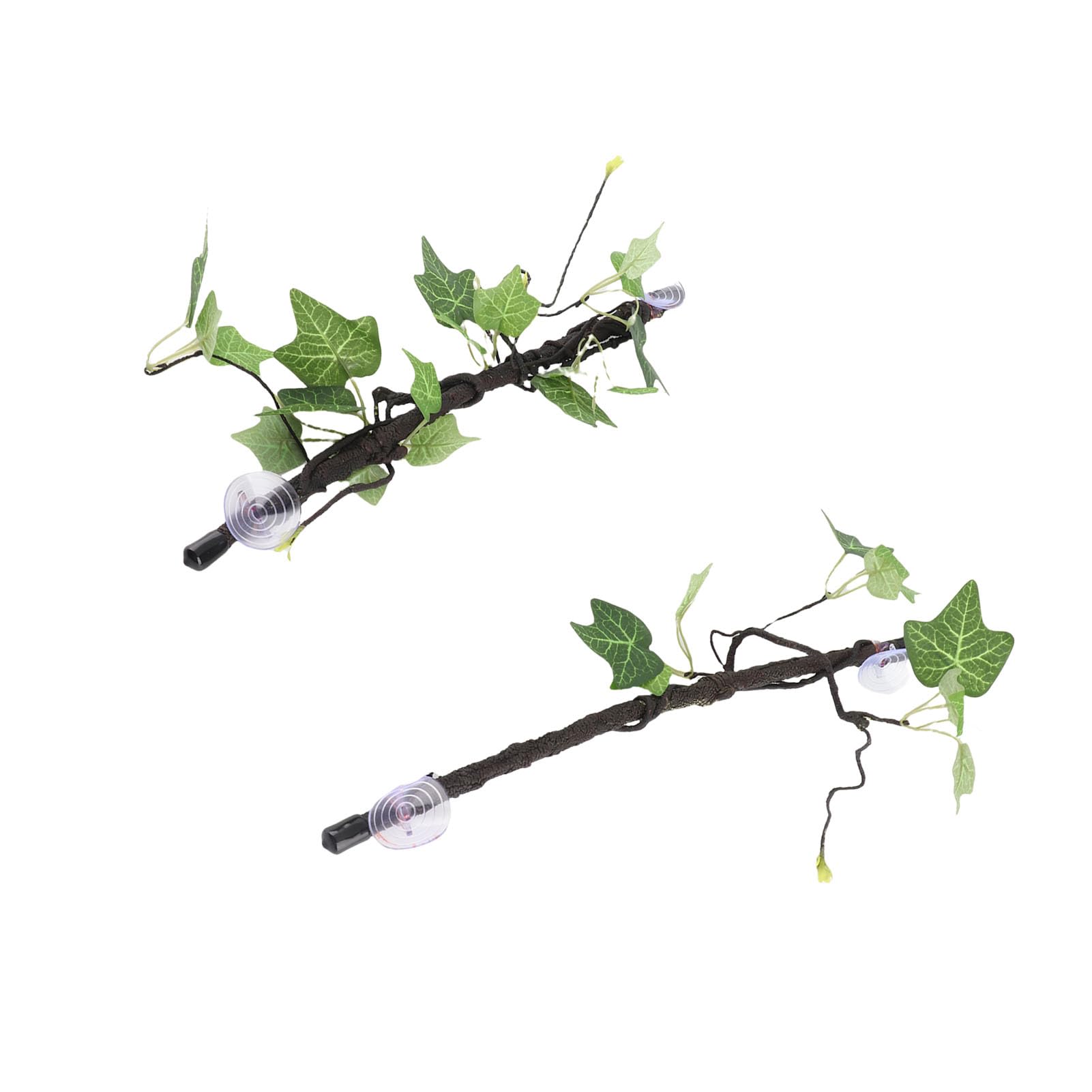 HUSHUI Reptile Corner Branch, Terrarium Decoration with 360 Degree Rotating Suction Cups, for Lizards Snakes Spiders Small Pets