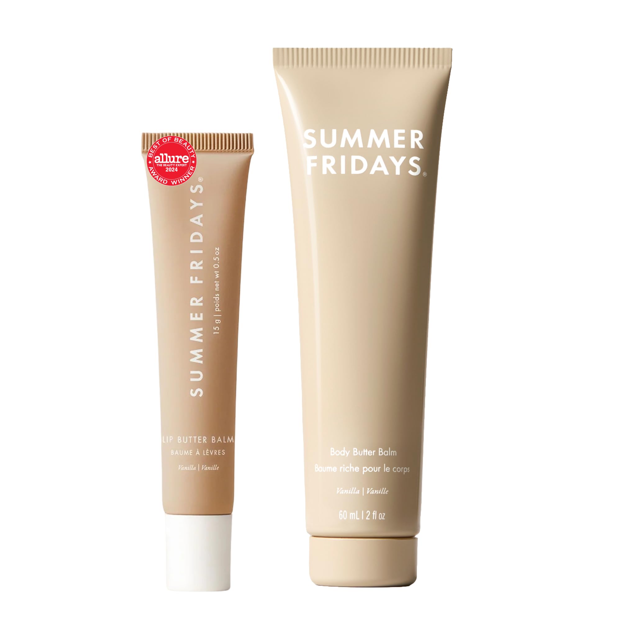 Vanilla Lip Butter Balm & Mini Body Butter Gift Set Duo