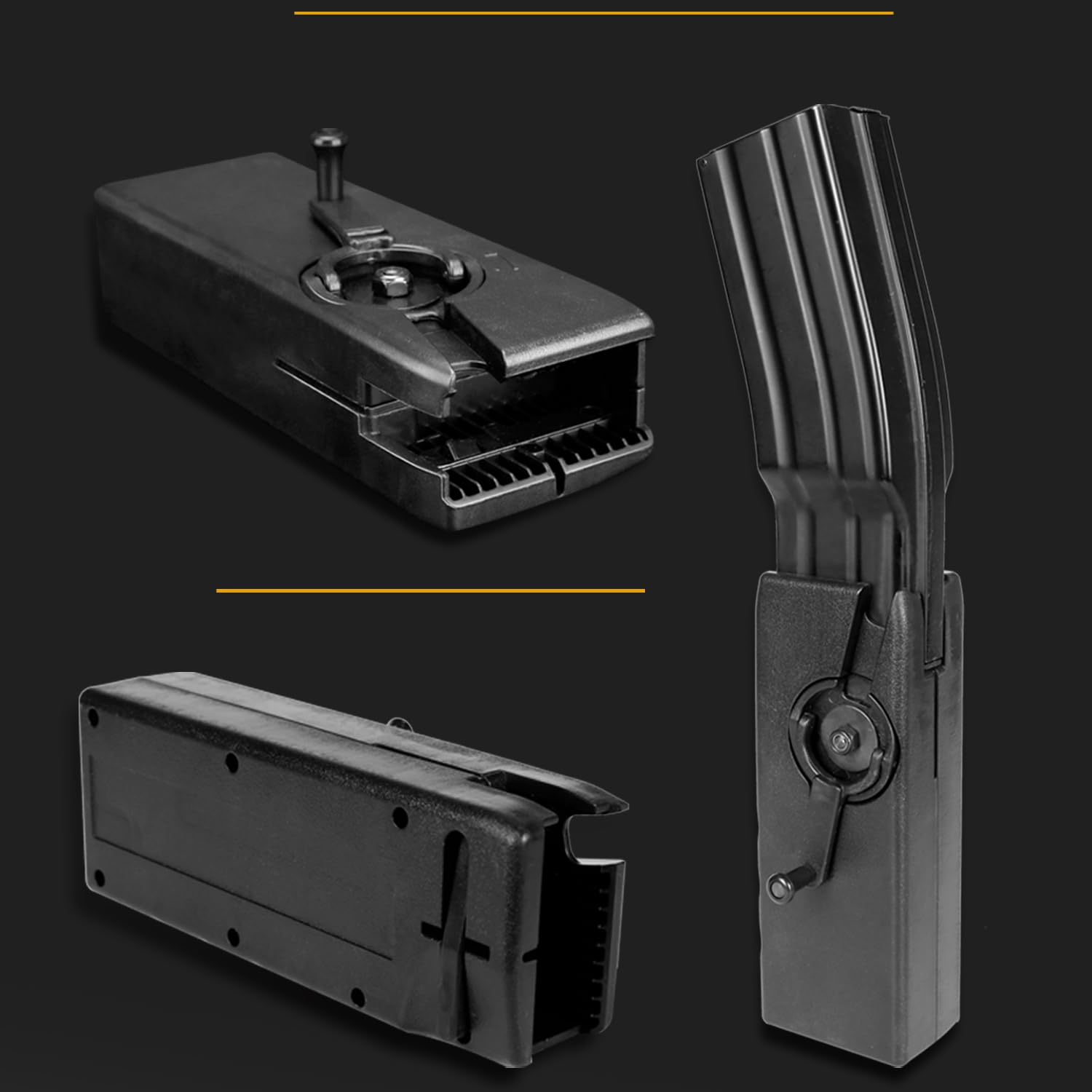 Airsoft Speed Loader 1000 Rounds M4 Quick Loader 6mm Tactical Magazine Pouch