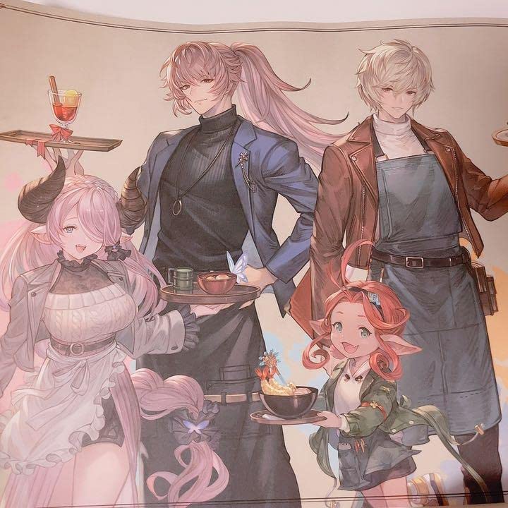 グラブル　グランサイファーキッチン　グラサイキッチン　ランチョンマット グラブル グランサイファーキッチン グラサイキッチン