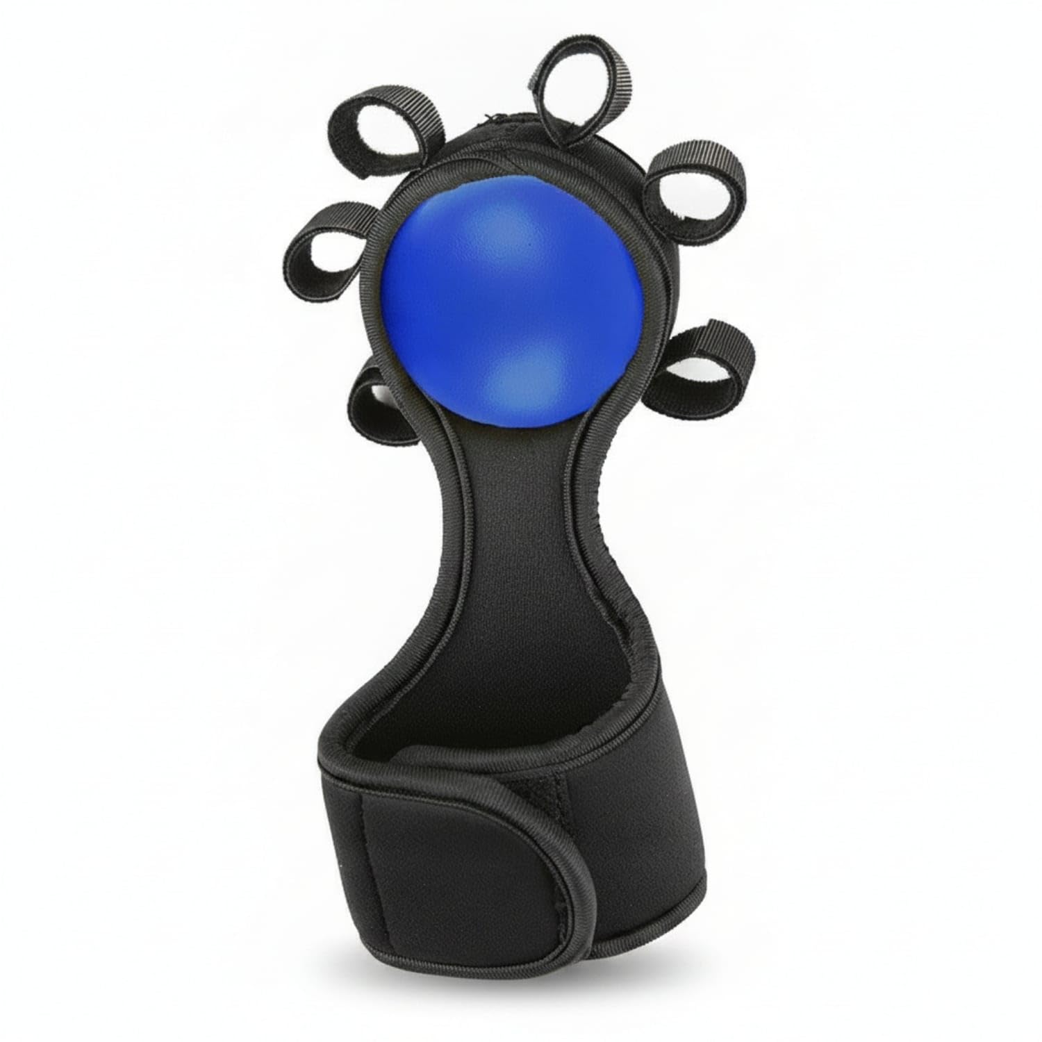 adjustable strap wrist support grip ball exercise device padded | grip exercise device | comfortable | available in blue | makes a thoughtful gift for any occasion. | designed to exceed your