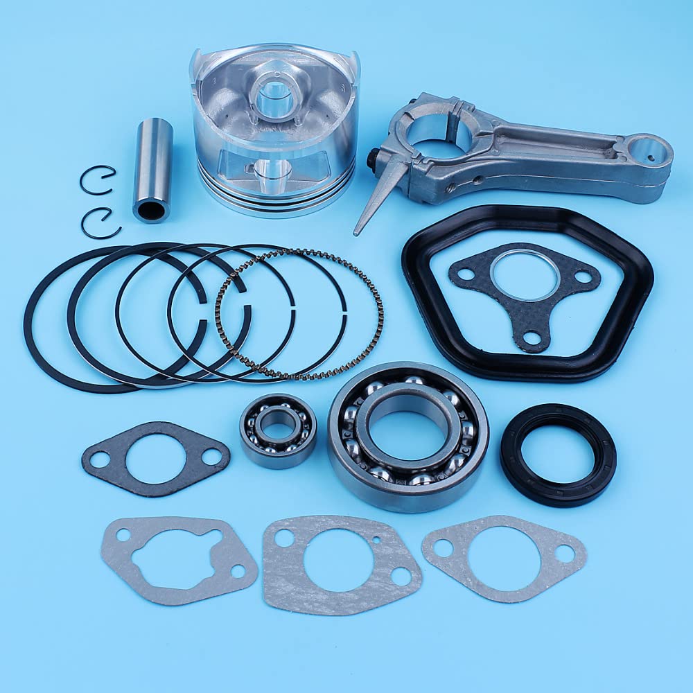 JAFILO Juego de Juntas de Sellado de cojinete de biela de conexión de Pasador de Anillo de pistón de 88 mm, for GX390 13HP GX 390 190F, for Motores de Potencia de generador Juego de Aros de pistón
