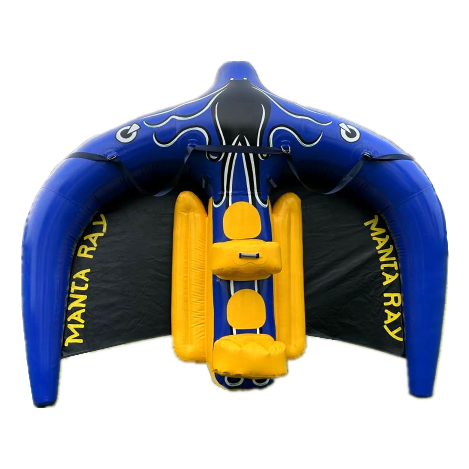 Water Sports Toy PVC Inflatable Manta Flying Ray/Inflatable Manta Water Ray Flying Fish Tube for Sea (11.8 * 7.87ft)