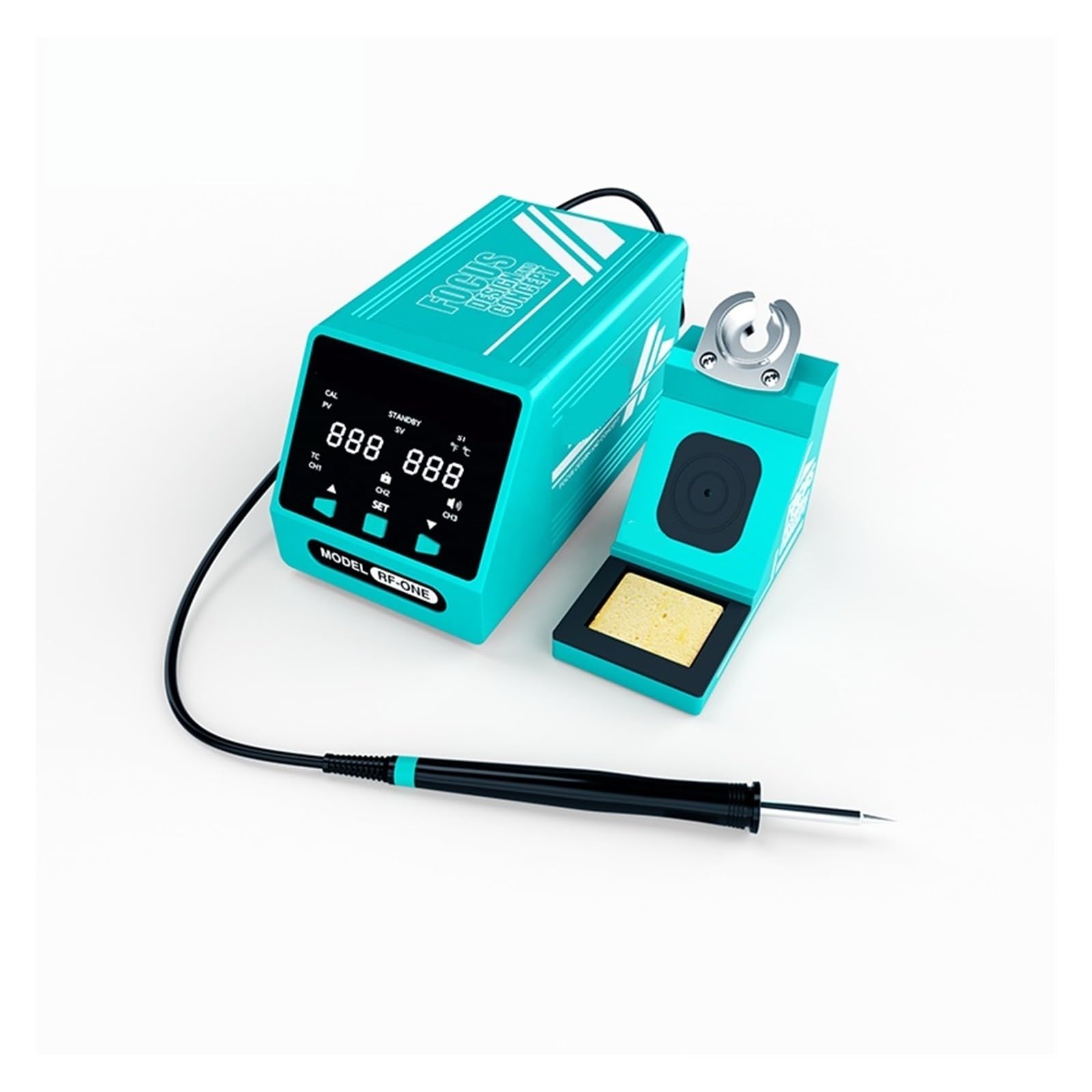 Kit stazione saldante con display digitale Stazione di saldatura con impugnatura SMD for PCB BGA for saldatore intelligente for riparazione a scheda madre del telefono saldatura elettronica T12 Riscal