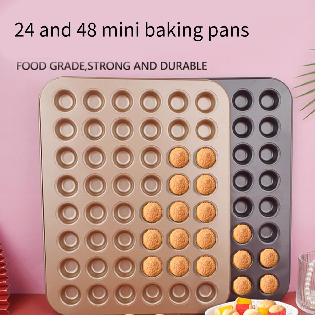 48 wgłębień trwałe mini muffinki naczynie do pieczenia deserów formy do pieczenia idealne na ciasto