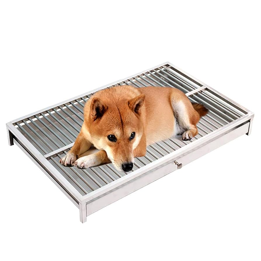 Amazon | 犬用トイレトレイ、ステンレススチールペット