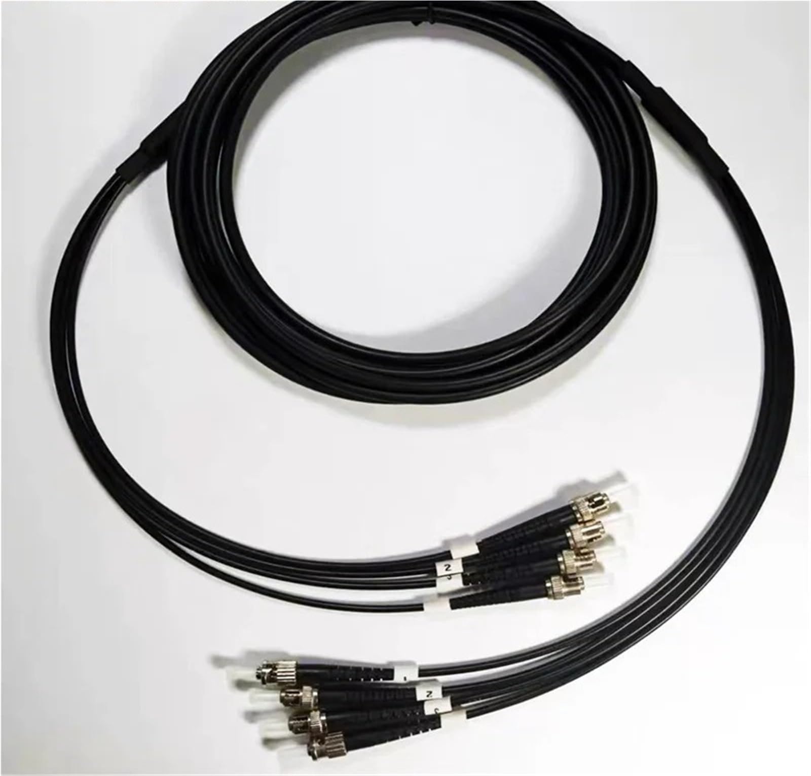 Cordon de raccordement en Fibre Optique blindé OM4 TPU à 4 cœurs, 350 m, 400 m, 500 m, 450 m, 4C, SC, LC, FC, St, A, multimode, 4 Fibres, for extérieur(OM4 SC-SC 400m)