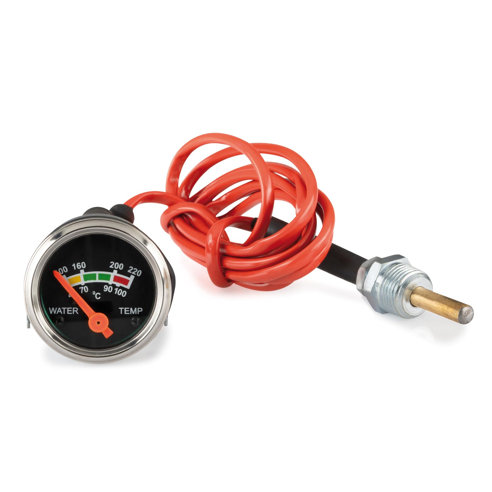 Temperaturanzeige Fernthermometer für Traktor Schlepper mechanisch 52mm - 3000mm, 2 Adapter