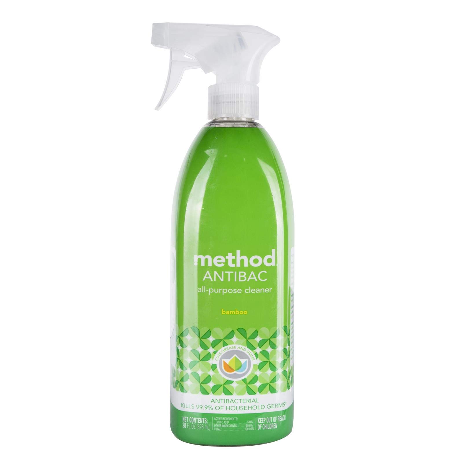 Method Antibacterial All-Purpose Cleaner Spray, Bamboo, Kills 99.9% of Household Germs, 28 Fl Oz