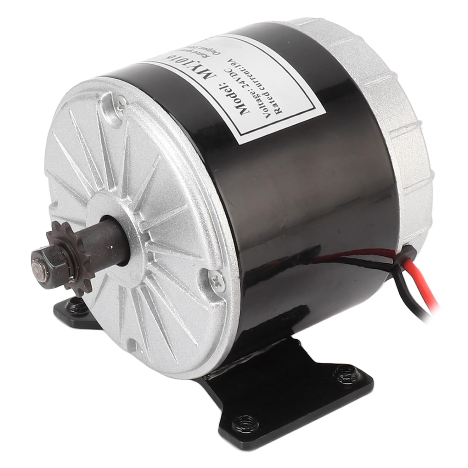 Motor Eléctrico de Reducción de Engranajes 24V 350W 2750 RPM para Bicicleta Eléctrica